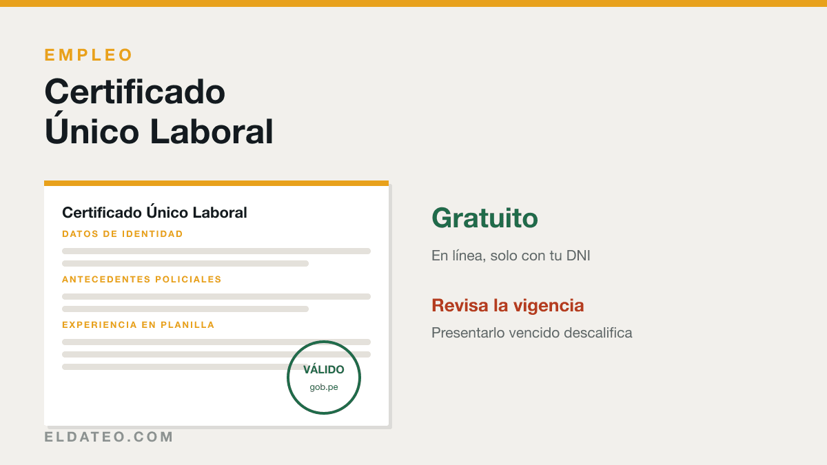Portada del artículo: Certificado Único Laboral: qué es, para qué sirve y cómo sacarlo gratis