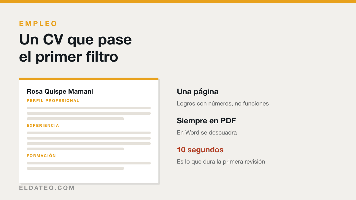 Portada del artículo: Cómo hacer un CV que pase el primer filtro: estructura y errores